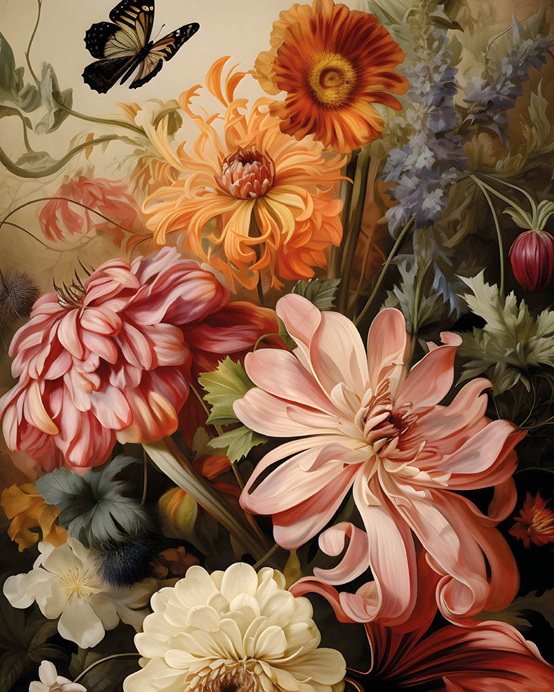 Stap 1_Kies je kunstwerk_Vintage Flowers